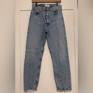 Agolde Women’s Straight Light Blue Denim Jeans